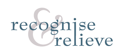 Recognise & Relieve logo design 3 Recognise & Relieve logo design 3