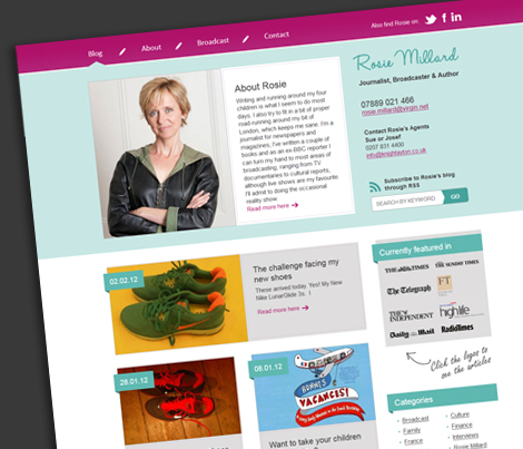 Rosie Millards new website