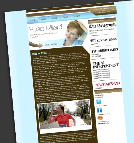 Rosie Millards old website