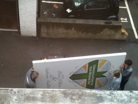 Giant Royal Wedding Card