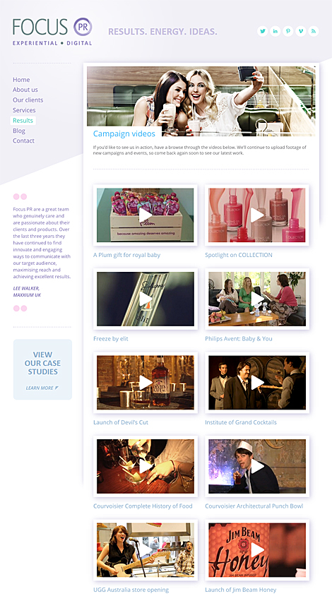 Focus PR - Campaign Videos