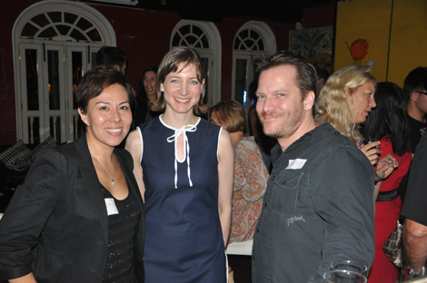 Gina, Keren and James at "Business Rocks"