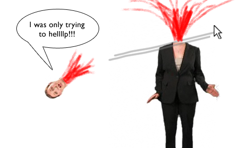 This classic gimmick makes me wish my mouse cursor could slice. This classic gimmick makes me wish my mouse cursor could slice.