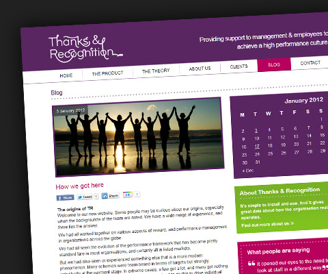 Thanks and Recognition blog