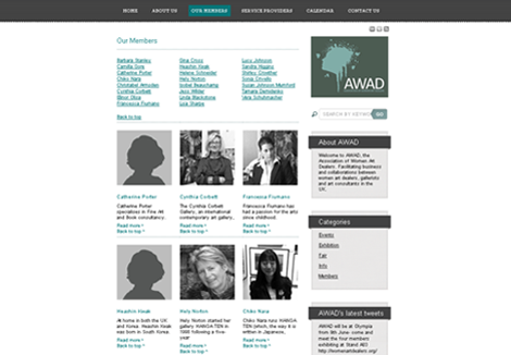 Association of Women Art Dealers team page Association of Women Art Dealers team page