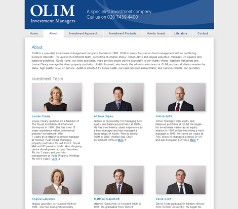 Olim team page Olim team page