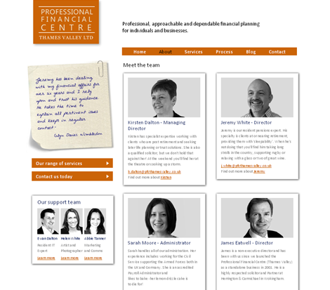 Professional Financial Centres team page Professional Financial Centres team page