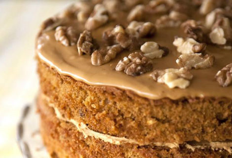 Walnut cake - popular at office parties